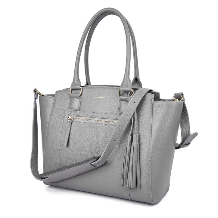 CROSSBODY STRAP | ITALIAN LEATHER-Iphone cover-CODE REPUBLIC-GREY-CODE REPUBLIC laptop bags womens laptop bags laptop handbags ladies laptop bags laptop carrying bags