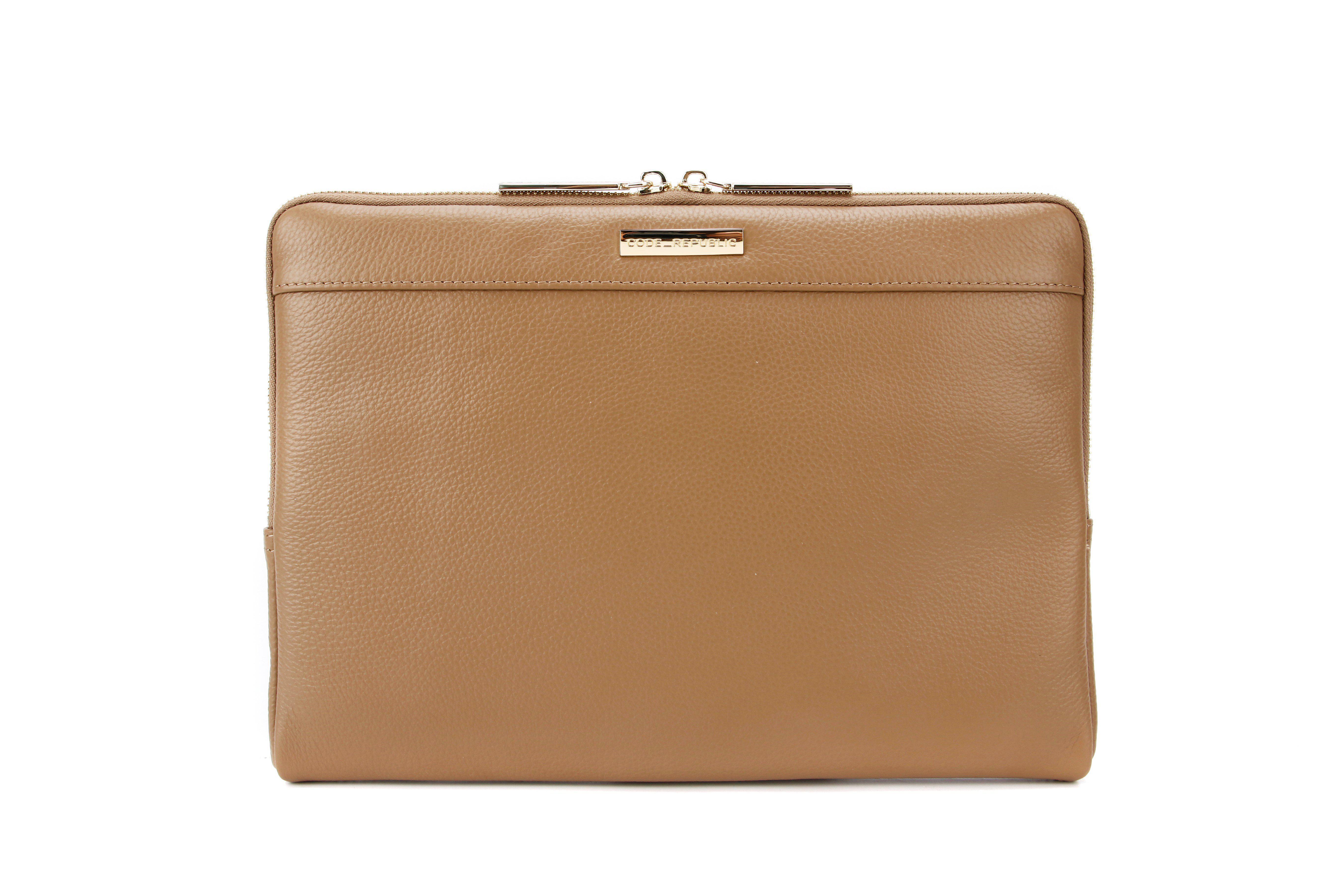 LEATHER SURFACE PRO SLEEVE-sleeve-CODE REPUBLIC-BLACK-CODE REPUBLIC laptop bags womens laptop bags laptop handbags ladies laptop bags laptop carrying bags