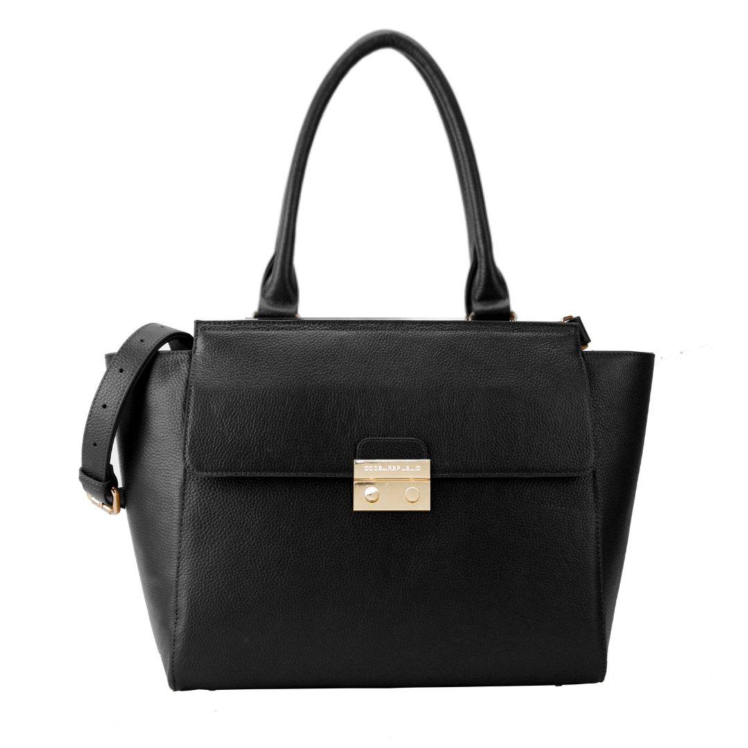 14" DANIELLE Designer Laptop Handbag | PEBBLE LEATHER | CHAMPAGNE GOLD | PRE ORDER - LATE JUNE DELIVERY-Laptop bag-CODE REPUBLIC-Black-CODE REPUBLIC laptop bags womens laptop bags laptop handbags ladies laptop bags laptop carrying bags