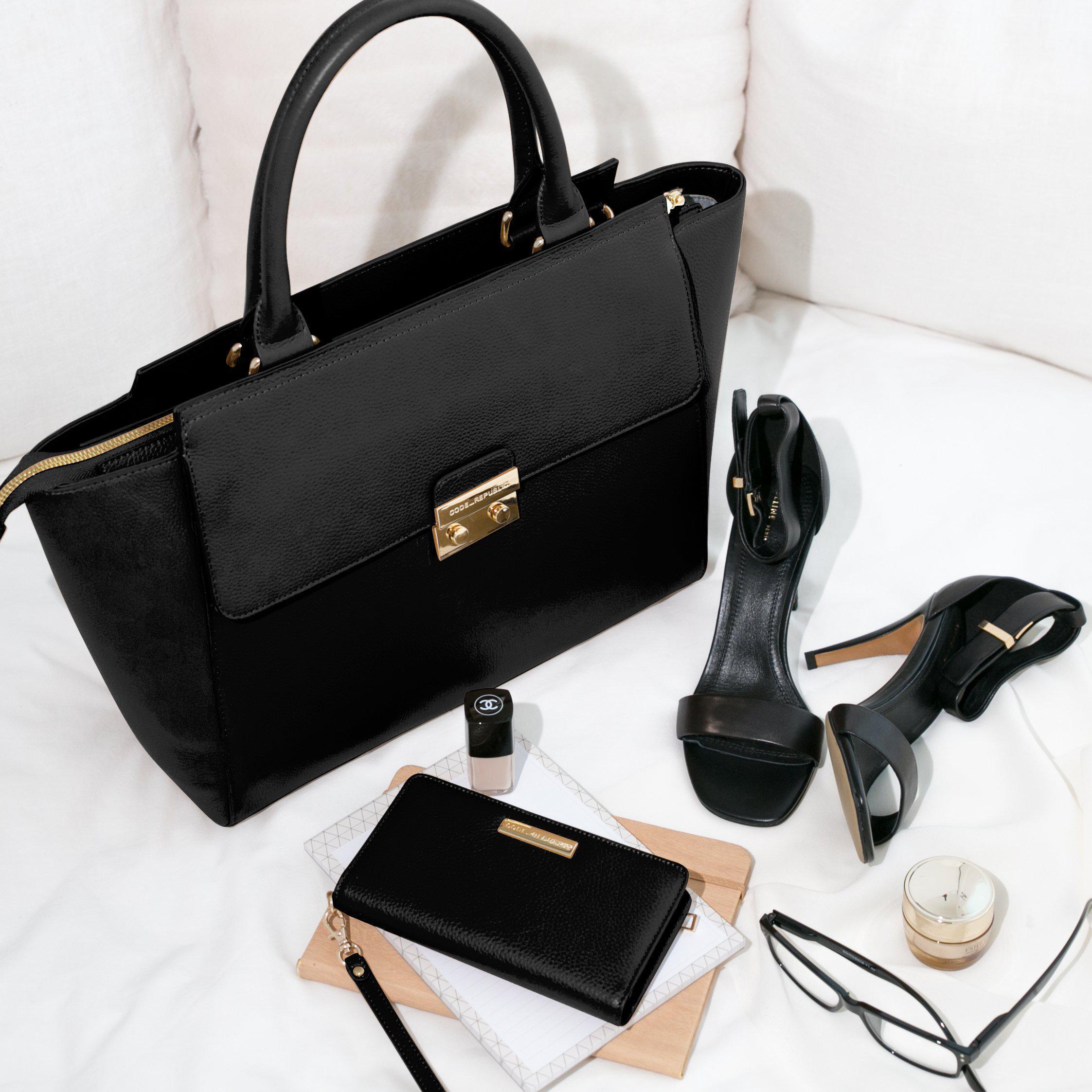 DANIELLE 14” LAPTOP HANDBAG & CROSSBODY WALLET BUNDLE | ITALIAN LEATHER-Laptop bag-CODE REPUBLIC-CODE REPUBLIC laptop bags womens laptop bags laptop handbags ladies laptop bags laptop carrying bags
