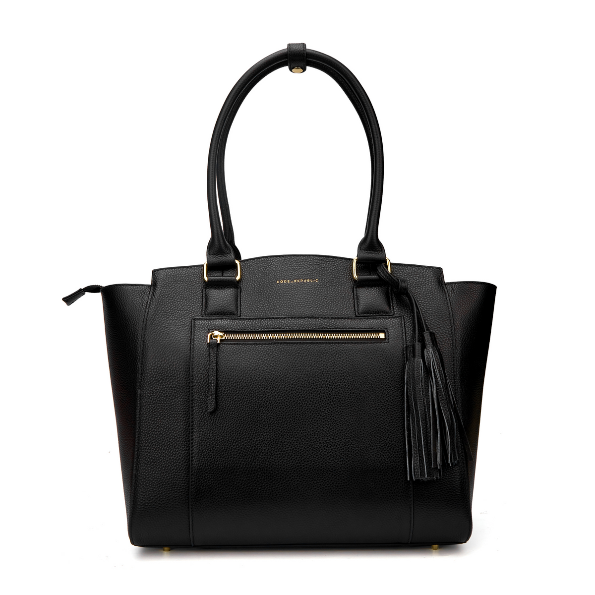 LISA 14” LAPTOP HANDBAG | BLACK ITALIAN LEATHER | NO GIFT BOX-Laptop bag-CODE REPUBLIC-CODE REPUBLIC laptop bags womens laptop bags laptop handbags ladies laptop bags laptop carrying bags