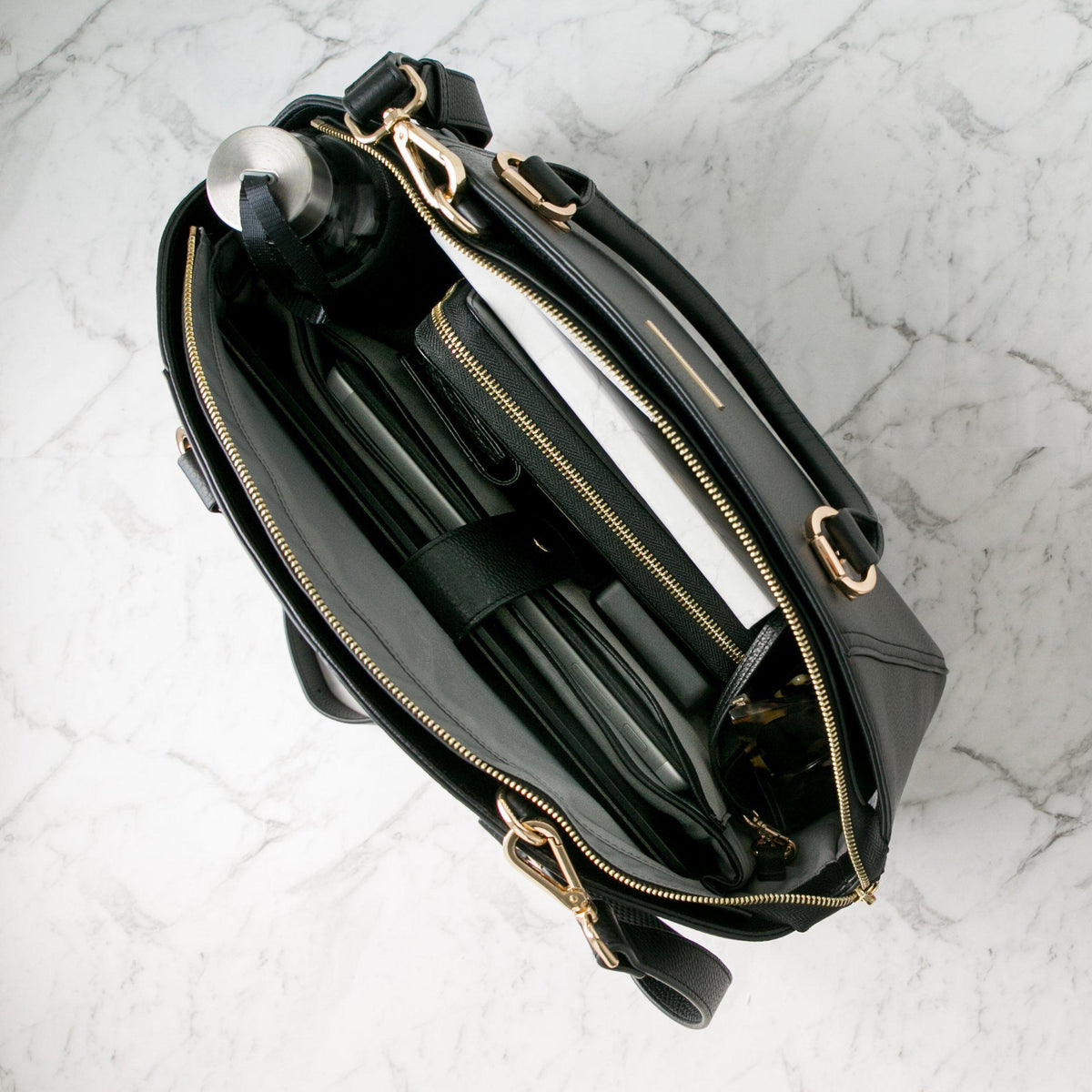LISA 14” LAPTOP HANDBAG | BLACK ITALIAN LEATHER | NO GIFT BOX-Laptop bag-CODE REPUBLIC-CODE REPUBLIC laptop bags womens laptop bags laptop handbags ladies laptop bags laptop carrying bags