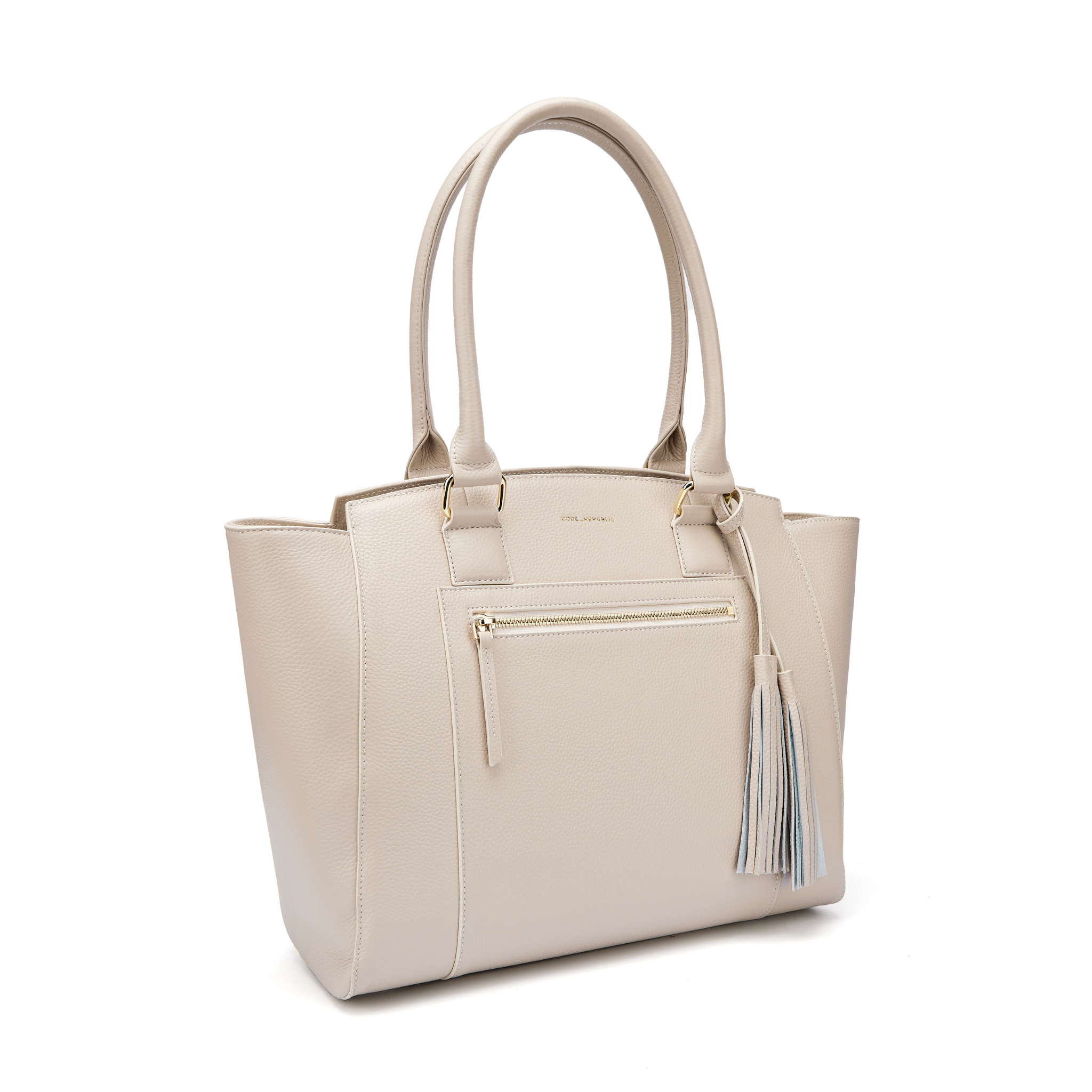 LISA 14" LAPTOP HANDBAG | ITALIAN LEATHER-Laptop bag-CODE REPUBLIC-Grey-CODE REPUBLIC laptop bags womens laptop bags laptop handbags ladies laptop bags laptop carrying bags