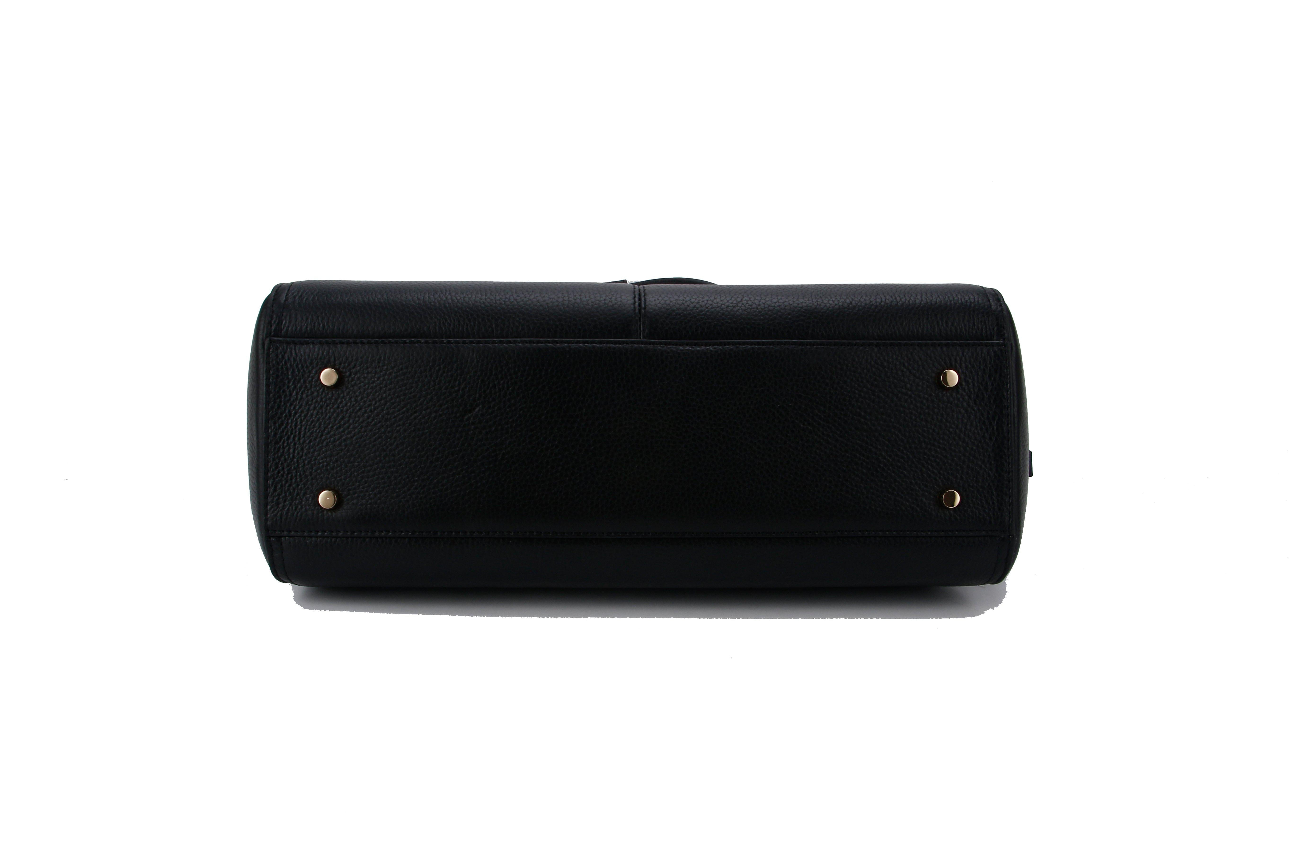 LISA DESIGNER LAPTOP HANDBAG | BLACK LEATHER | [LIMITED EDITION BUNDLE] PRE ORDER DEC DELIVERY-Laptop bag-CODE REPUBLIC-CODE REPUBLIC laptop bags womens laptop bags laptop handbags ladies laptop bags laptop carrying bags