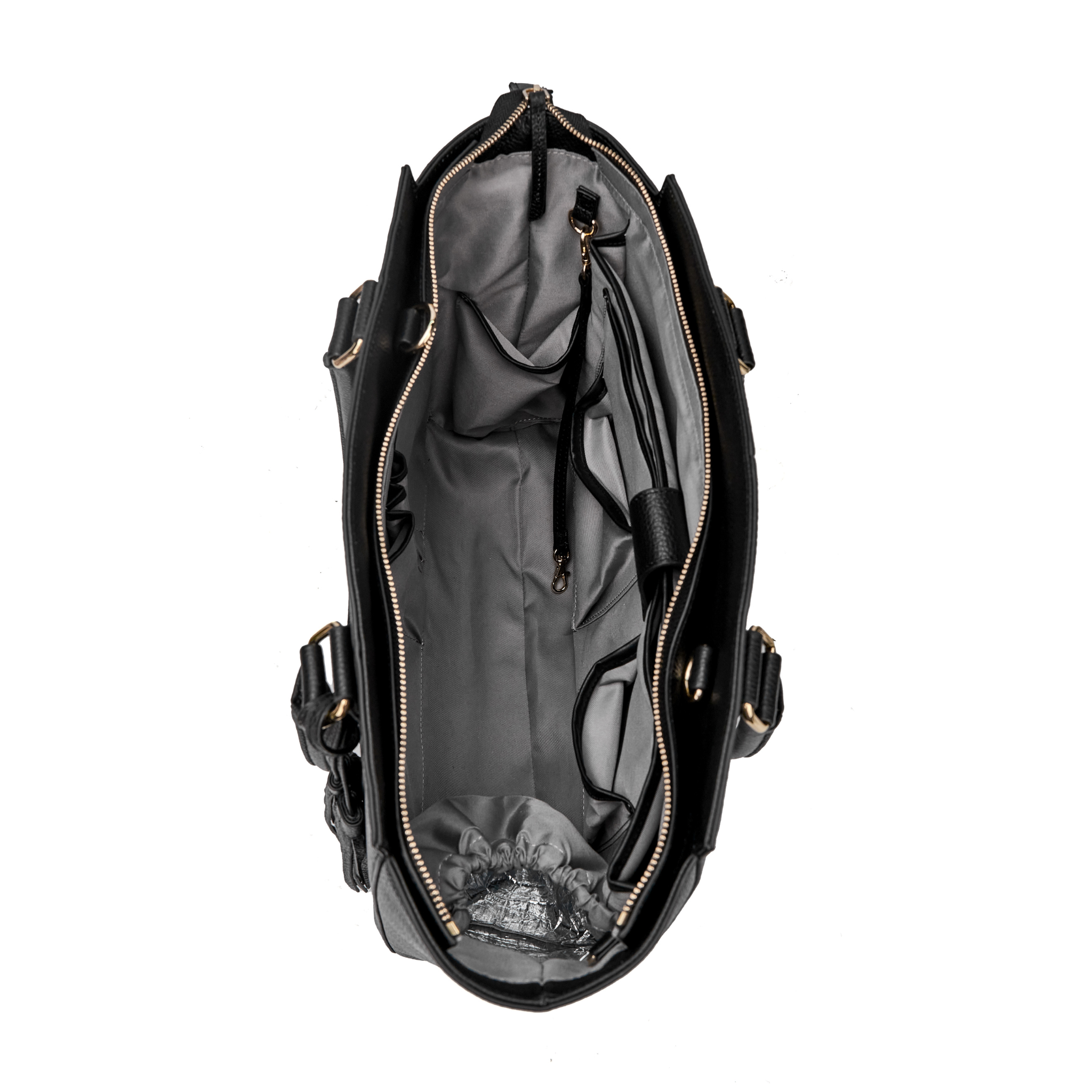 LISA DESIGNER LAPTOP HANDBAG | BLACK LEATHER | [LIMITED EDITION BUNDLE] PRE ORDER DEC DELIVERY-Laptop bag-CODE REPUBLIC-CODE REPUBLIC laptop bags womens laptop bags laptop handbags ladies laptop bags laptop carrying bags